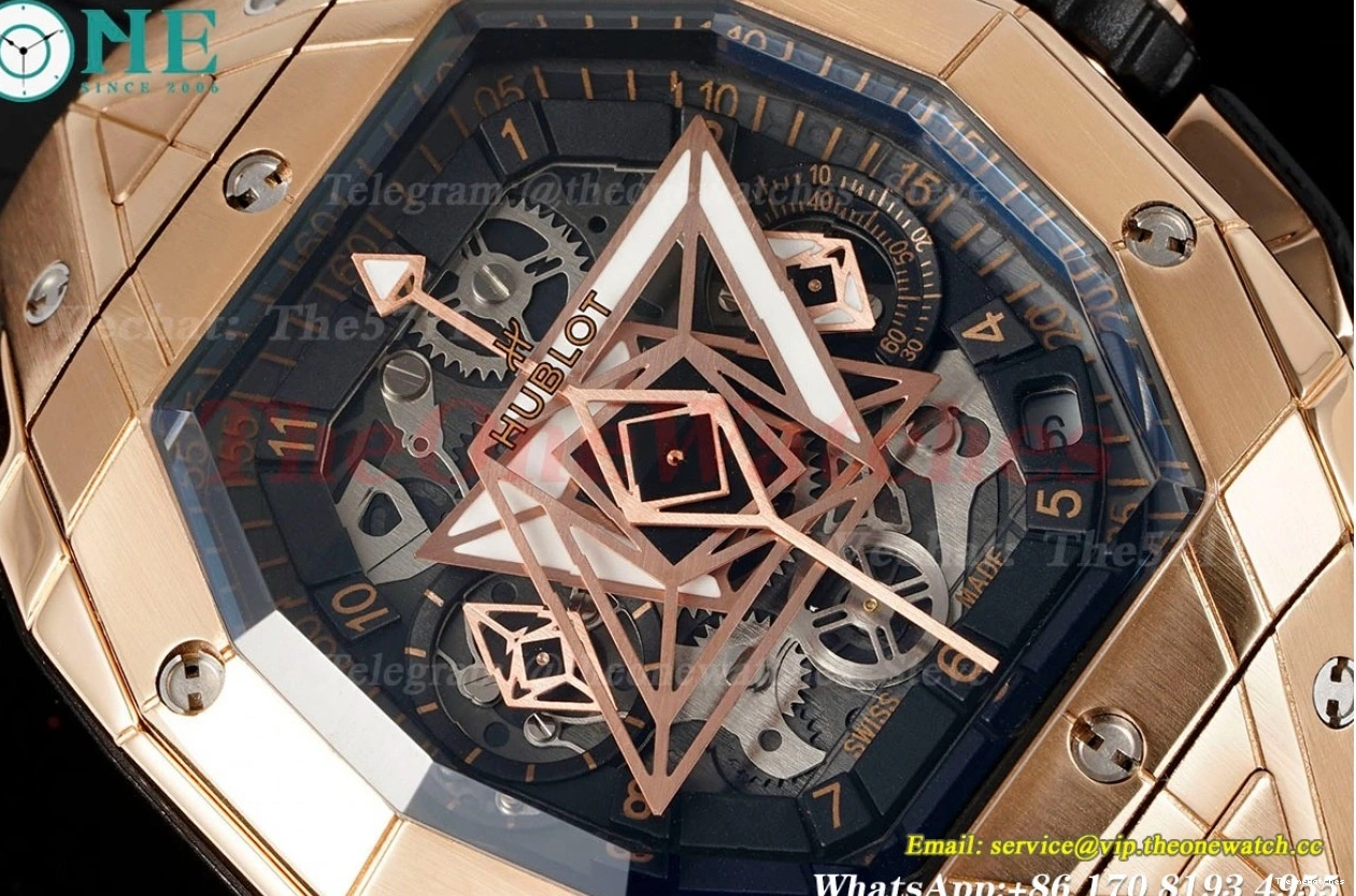 Big HUB4700 Bang RG BLSF Of Spirit Dial RU 42mm Skeleton 0127